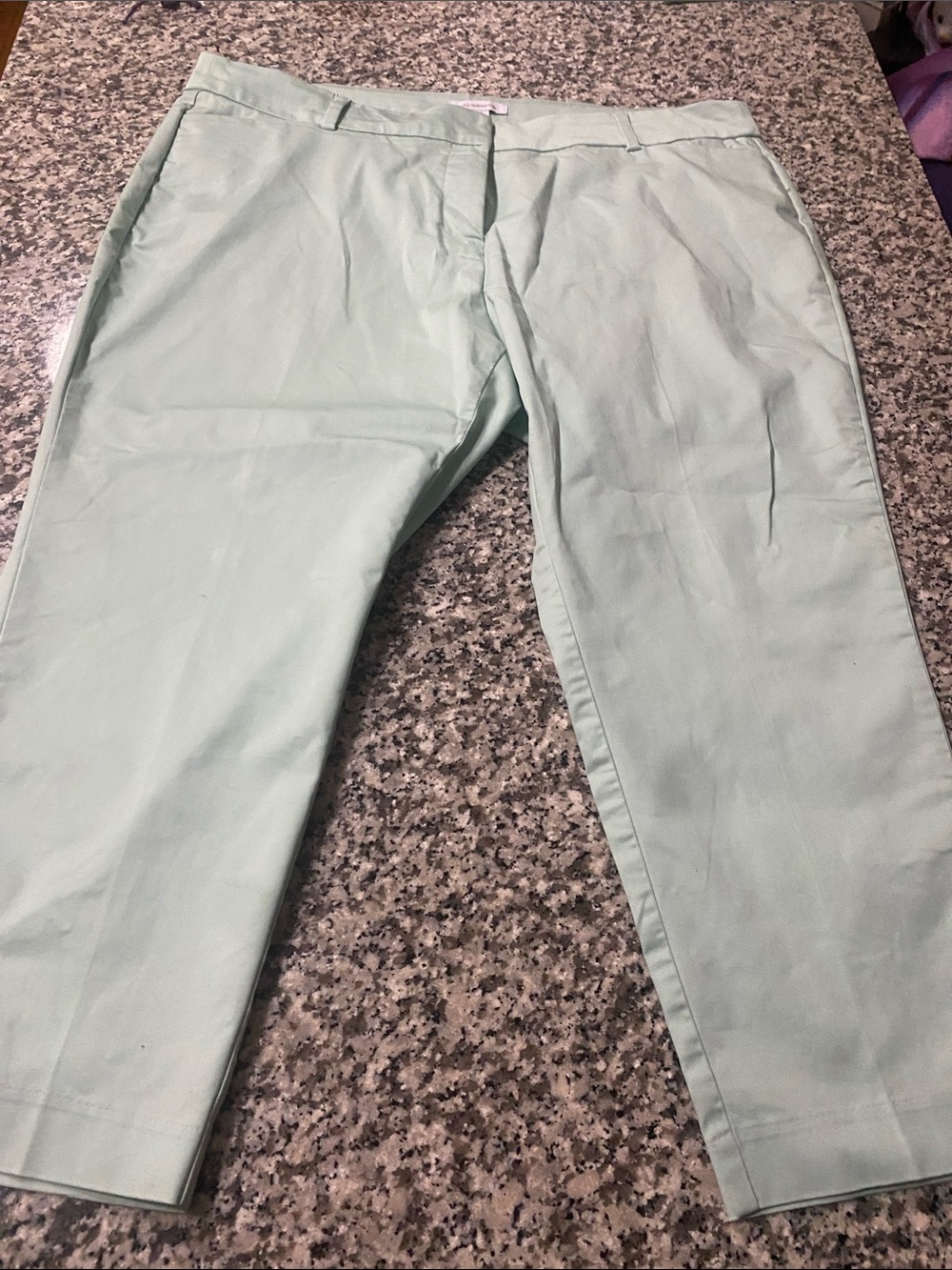 Liz Claiborne Light Mint Green Capris